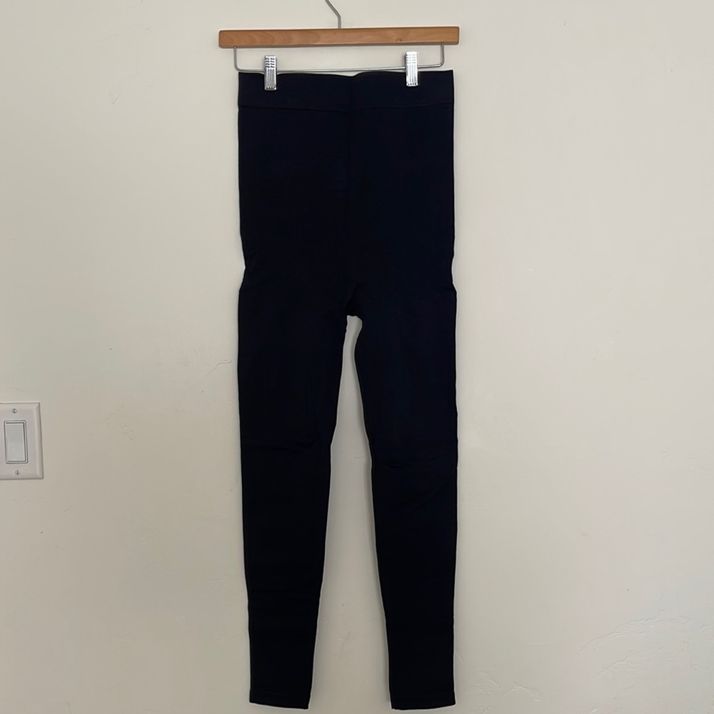 Blanqi, postpartum high waisted leggings, black, size small